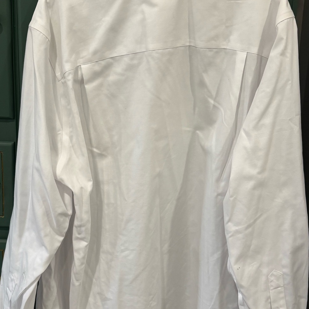 Cutter & Buck White Dress Shirt with Crimson Tide Script A Embroidery - Picture 3 of 3